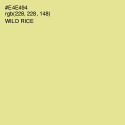 #E4E494 - Wild Rice Color Image